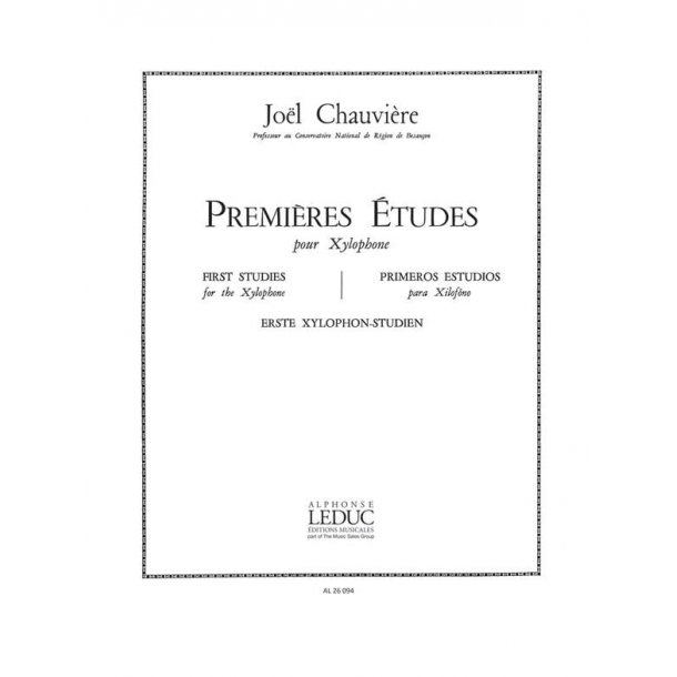 Jo&euml;l Chauvi&egrave;re: Premi&egrave;res Etudes (Percussion solo)