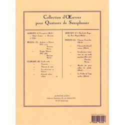Isaac Manuel Francisco Alb&eacute;niz: 3 Pi&egrave;ces (Saxophones 4)