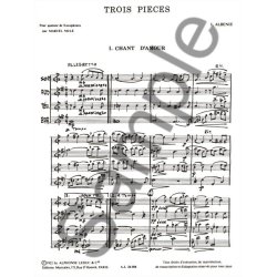 Isaac Manuel Francisco Alb&eacute;niz: 3 Pi&egrave;ces (Saxophones 4)