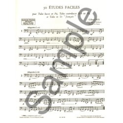 Gilbert Rys: 50 Etudes faciles (Tuba solo)