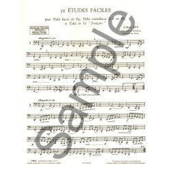 Gilbert Rys: 50 Etudes faciles (Tuba solo)