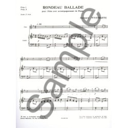 Bernard Wystra&euml;te: Rondeau Ballade (Flute & Piano)