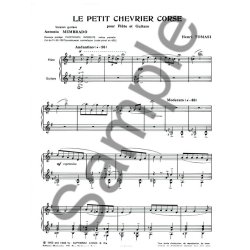 Henri Tomasi: Le Petit Chevrier corse (Flute & Guitar)