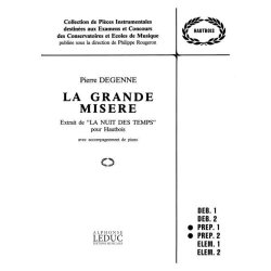 Pierre Degenne: La Grande Mis&egrave;re (Oboe & Piano)