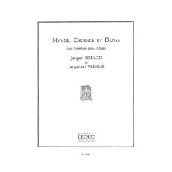 Jacques Toulon/Jacqueline Vernier: Hymne, Cadence Et Danse (Bass Trombone And Piano)