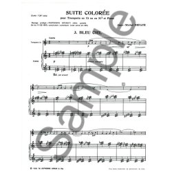 Jean Michel Defaye: Suite color&eacute;e No.3: Bleu Ciel (Trumpet & Piano)