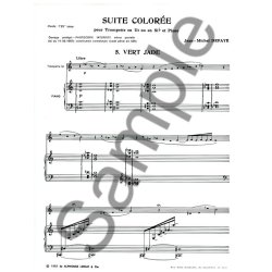 Jean Michel Defaye: Suite color&eacute;e No.5: Vert Jade (Trumpet & Piano)