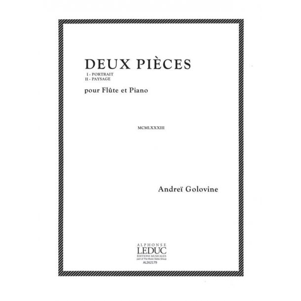 Andre&iuml; Golovine: 2 Pi&egrave;ces (Flute & Piano)