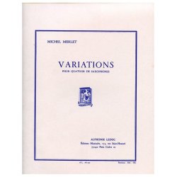 Michel Merlet: Variations Op.32 (Saxophones 4)