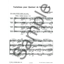 Michel Merlet: Variations Op.32 (Saxophones 4)