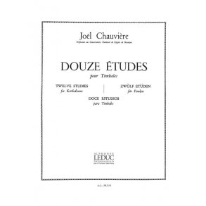 Joël Chauvière: 12 Etudes (Percussion solo)