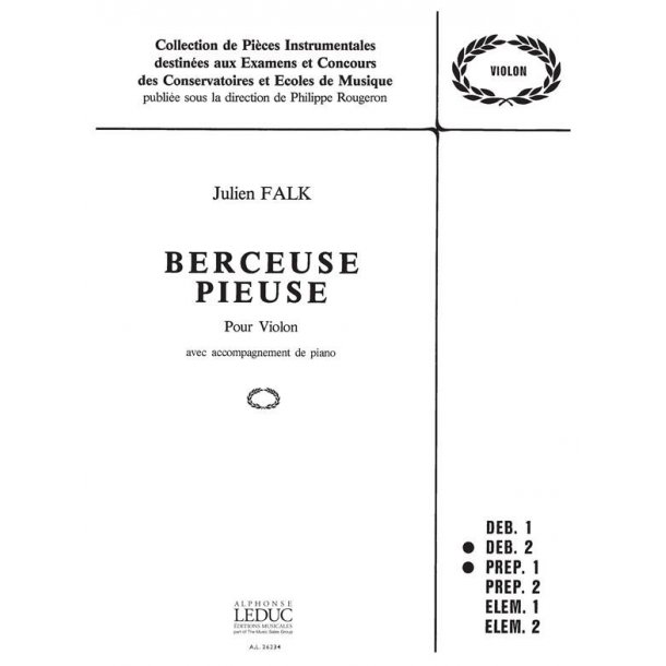 Julien Falk: Berceuse pieuse (Violin & Piano)