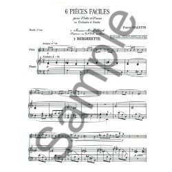 Pierre Villette: 6 Pi&egrave;ces faciles No.1, Op.47: Bergerette (Flute & Piano)
