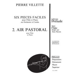 Pierre Villette: 6 Pi&egrave;ces faciles No.2, Op.48: Air pastoral (Flute & Piano)