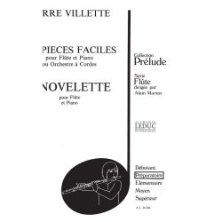 Pierre Villette: 6 Pi&egrave;ces faciles No.3, Op.49: Novelette (Flute & Piano)