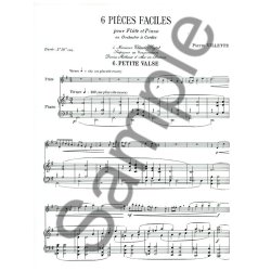 Pierre Villette: 6 Pi&egrave;ces faciles No.6, Op.52: Petite Valse (Flute & Piano)