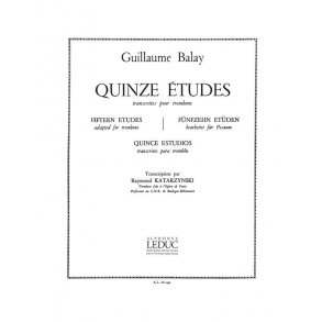 Guillaume Balay: 15 Etudes (Trombone solo)