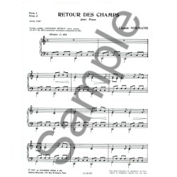 Claude Normand: Retour des champs (Piano solo)