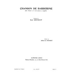 Ren&eacute; Berthelot: Chanson de Barberine (Choral-Mixed a cappella)