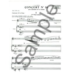 Jacques Charpentier: Concerto No.10, 1st Movement (Clarinet & Piano)
