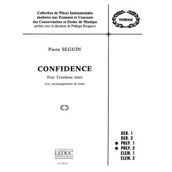 Pierre S&eacute;guin: Confidence (Trombone & Piano)
