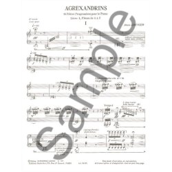 Alain Louvier: Agrexandrins Vol.1: No.1 - No.7 (Piano solo)