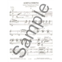 Alain Louvier: Agrexandrins Vol.1: No.1 - No.7 (Piano solo)