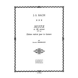 Bach Js Membrado Suite In E Minor Bwv 996 Guitar Book