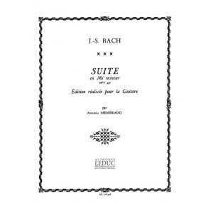 Bach Js Membrado Suite In E Minor Bwv 996 Guitar Book