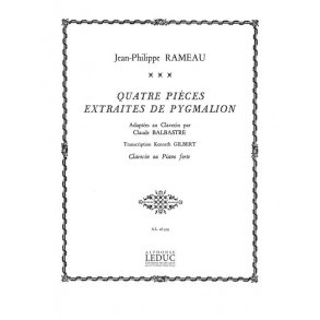 Jean-Philippe Rameau: 4 Pièces extraits de 'Pygmalion' (Harpsichord solo)