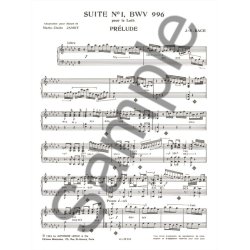 Johann Sebastian Bach: Suite No.1 BWV996 pour le Luth (Harp solo)