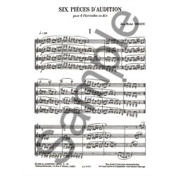 Jean Michel Defaye: 6 Pi&egrave;ces d'Audition (Clarinets 4)