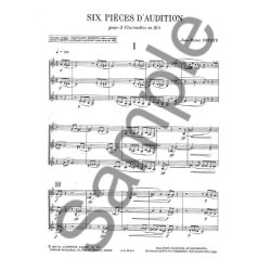 Jean Michel Defaye: 6 Pi&egrave;ces d'Audition (Clarinets 3)