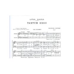Marcel Dupr&eacute;: 4 Motets Op.9, No.3: Tantum ergo (TB Chorus Part) (Choral-Mixed accompanied)