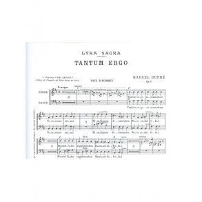 Marcel Dupré: 4 Motets Op.9, No.3: Tantum ergo (TB Chorus Part) (Choral-Mixed accompanied)
