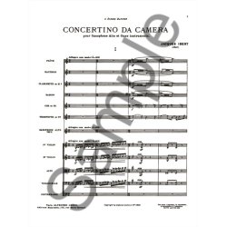 Jacques Ibert: Concertino da Camera (Saxophone & Orchestra)