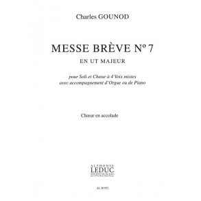 Gounod Charles Messe Breve No 7 Soprano Part