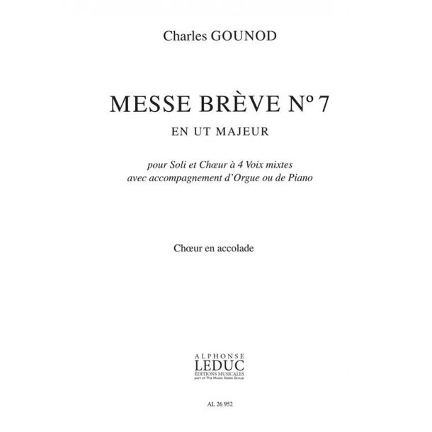 Gounod Charles Messe Breve No 7 Soprano Part