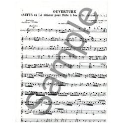 Telemann Suite In A Minor Violin 1 Part