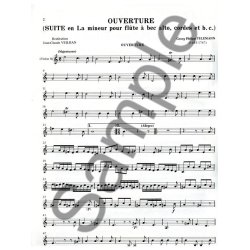 Telemann Suite In A Minor Violin 2 Part