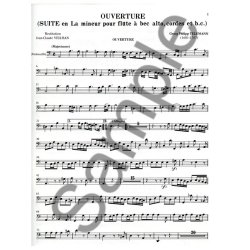 Telemann Suite En A Minor Cello &amp; Double Bass Part