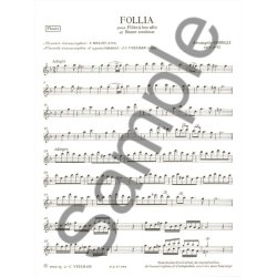 Corelli/Veilhan La Follia Treble Recorder & Basso Continuo Book