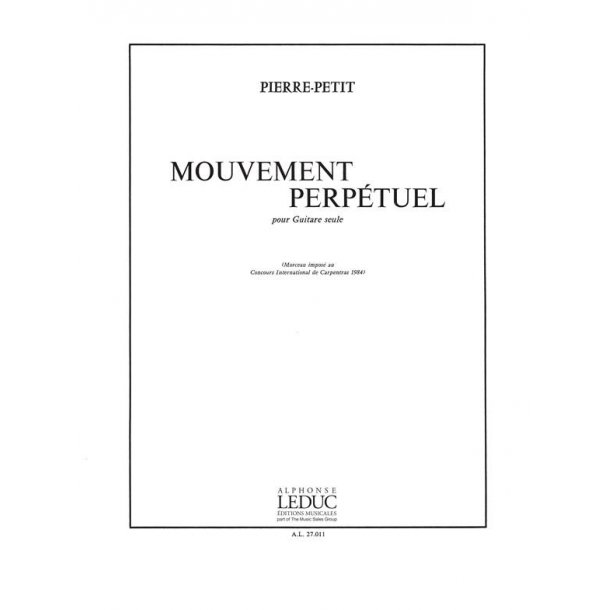 Pierre Petit: Mouvement perp&eacute;tuel (Guitar solo)