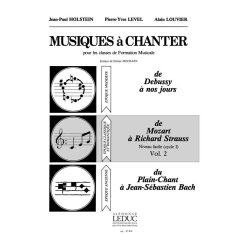 Holstein Level Musiques A Chanter Cycle 1 Niveau Vol 2 Mozart Voice Bk