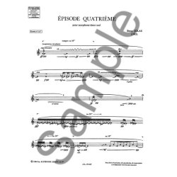 Betsy Jolas: Episode 4&egrave;me (Saxophone solo)