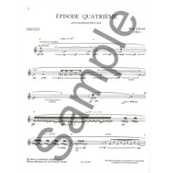 Betsy Jolas: Episode 4&egrave;me (Saxophone solo)