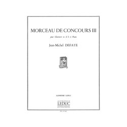 Jean Michel Defaye: Morceau de Concours 3 (Clarinet & Piano)