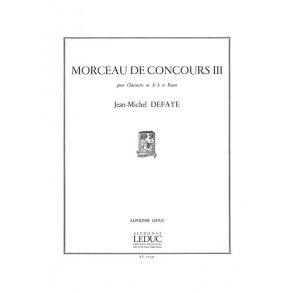 Jean Michel Defaye: Morceau de Concours 3 (Clarinet & Piano)