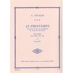Antonio Vivaldi: 'Spring' in E major arranged  for Alto Recorder Solo