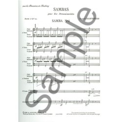 Jacques Charpentier: Sambas pour 6 Percussionistes No.4 (Percussion Ensemble)